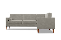 Samson 2pc L-Sectional Sofa :: Leg Finish: Pecan
