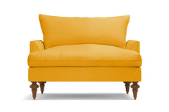 Saxon King Chair :: Leg Finish: Pecan