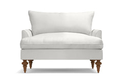 Saxon King Chair :: Leg Finish: Pecan