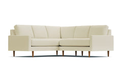 Scott 2pc L-Sectional Sofa :: Leg Finish: Pecan