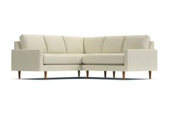 Scott 2pc L-Sectional Sofa :: Leg Finish: Pecan