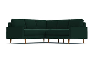 Scott 2pc L-Sectional Sofa in EVERGREEN VELVET