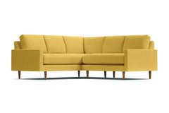 Scott 2pc L-Sectional Sofa :: Leg Finish: Pecan