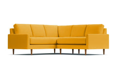 Scott 2pc L-Sectional Sofa :: Leg Finish: Pecan