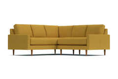 Scott 2pc L-Sectional Sofa :: Leg Finish: Pecan