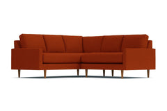 Scott 2pc L-Sectional Sofa :: Leg Finish: Pecan