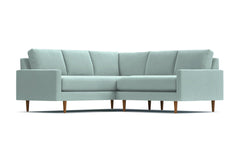 Scott 2pc L-Sectional Sofa :: Leg Finish: Pecan