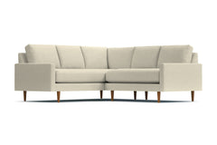 Scott 2pc L-Sectional Sofa :: Leg Finish: Pecan