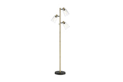 Stenton 3 Light Floor Lamp GOLD