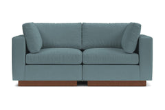 Taylor Plush 2pc Modular Sofa :: Leg Finish: Pecan