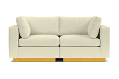 Taylor Plush 2pc Modular Sofa :: Leg Finish: Natural