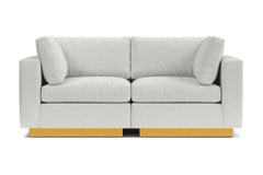 Taylor Plush 2pc Modular Sofa :: Leg Finish: Natural