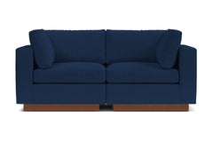 Taylor Plush 2pc Modular Sofa :: Leg Finish: Pecan