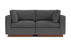 Taylor Plush 2pc Modular Sofa :: Leg Finish: Pecan