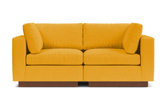 Taylor Plush 2pc Modular Sofa :: Leg Finish: Pecan