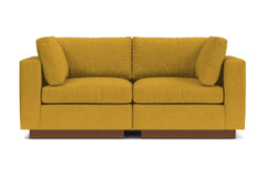 Taylor Plush 2pc Modular Sofa :: Leg Finish: Pecan