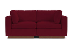 Taylor Plush 2pc Modular Sofa :: Leg Finish: Pecan