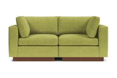 Taylor Plush 2pc Modular Sofa :: Leg Finish: Pecan