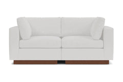 Taylor Plush 2pc Modular Sofa :: Leg Finish: Pecan