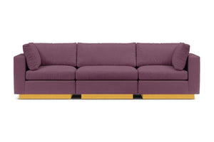 Taylor Plush 3pc Modular Sofa :: Leg Finish: Natural