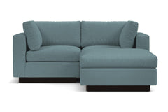 Taylor Plush 3pc Modular Reversible Chaise Sofa :: Leg Finish: Espresso