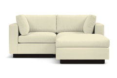 Taylor Plush 3pc Modular Reversible Chaise Sofa :: Leg Finish: Espresso