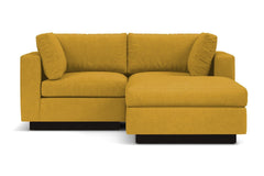 Taylor Plush 3pc Modular Reversible Chaise Sofa :: Leg Finish: Espresso