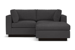 Taylor Plush 3pc Modular Reversible Chaise Sofa :: Leg Finish: Espresso