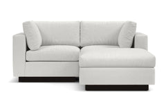 Taylor Plush 3pc Modular Reversible Chaise Sofa :: Leg Finish: Espresso