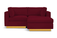 Taylor Plush 3pc Modular Reversible Chaise Sofa :: Leg Finish: Natural