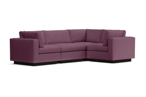 Taylor Plush 4pc Modular L-Sectional Sofa :: Leg Finish: Espresso