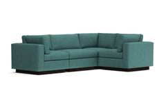 Taylor Plush 4pc Modular L-Sectional Sofa :: Leg Finish: Espresso