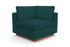 Taylor Plush Corner Seat :: Leg Finish: Pecan