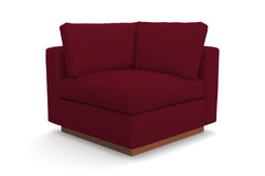 Taylor Plush Corner Seat :: Leg Finish: Pecan