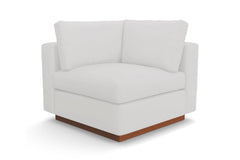 Taylor Plush Corner Seat :: Leg Finish: Pecan