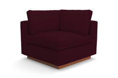 Taylor Plush Corner Seat :: Leg Finish: Pecan