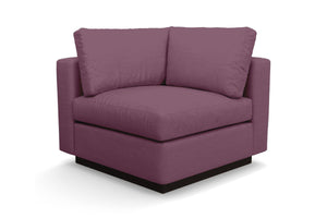 Taylor Plush Corner Seat :: Leg Finish: Espresso