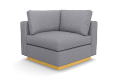 Taylor Plush Corner Seat :: Leg Finish: Natural