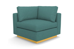 Taylor Plush Corner Seat :: Leg Finish: Natural
