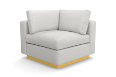 Taylor Plush Corner Seat :: Leg Finish: Natural