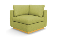 Taylor Plush Corner Seat :: Leg Finish: Natural
