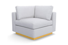 Taylor Plush Corner Seat :: Leg Finish: Natural