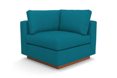 Taylor Plush Corner Seat :: Leg Finish: Pecan