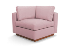 Taylor Plush Corner Seat :: Leg Finish: Pecan