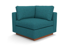 Taylor Plush Corner Seat :: Leg Finish: Pecan