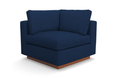 Taylor Plush Corner Seat :: Leg Finish: Pecan