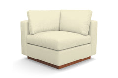 Taylor Plush Corner Seat :: Leg Finish: Pecan