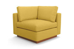 Taylor Plush Corner Seat :: Leg Finish: Pecan