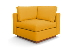 Taylor Plush Corner Seat :: Leg Finish: Pecan