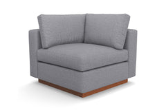 Taylor Plush Corner Seat :: Leg Finish: Pecan